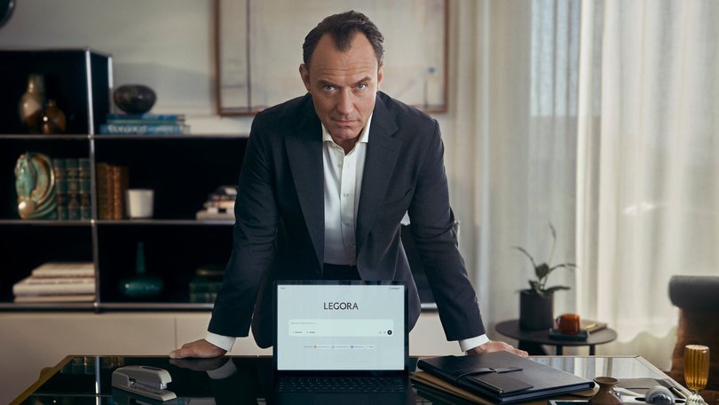 Actor Jude Law was hired to promote Legora’s AI legal platform. 