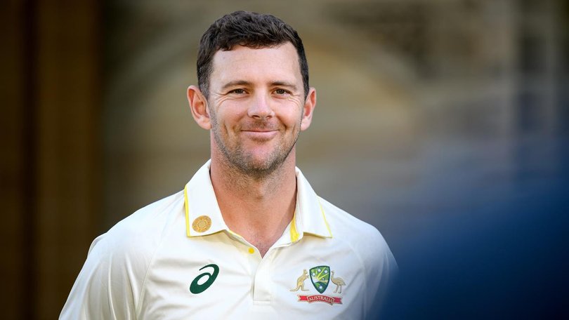 All smiles? Josh Hazlewood is used to receiving unsolicited advice from fans around the world. (Bianca De Marchi/AAP PHOTOS)