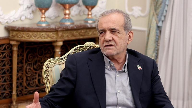 "We believe the solution to the existing issues is dialogue," Iran President Masoud Pezeshkian says.