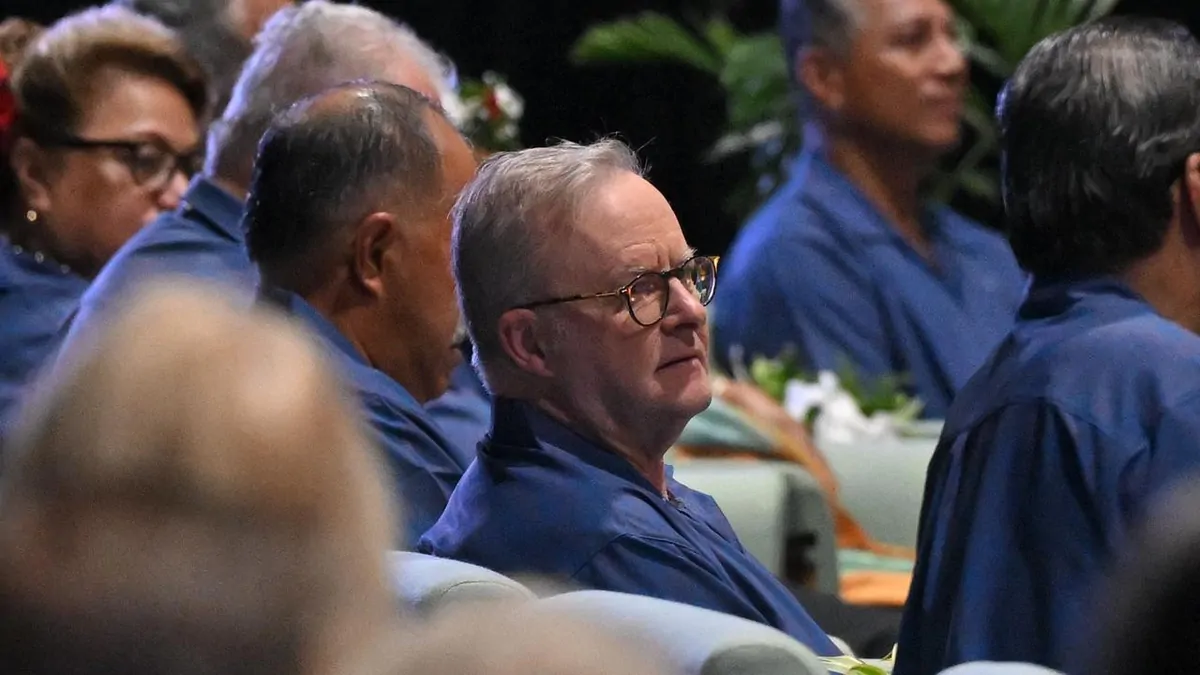 Anthony Albanese pledges $15.6m for Pacific athletes ahead of Brisbane 2032 Olympics at Palau forum