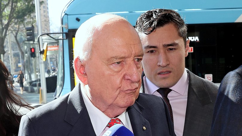 Alan Jones is standing trial in the NSW Local Court. Picture: NewsWire / John Appleyard.