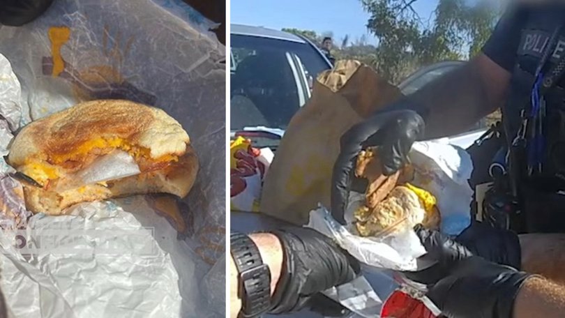 A breakfast burger has become an unlikely piece of evidence after police in WA’s north uncovered a shocking addition hidden inside. 