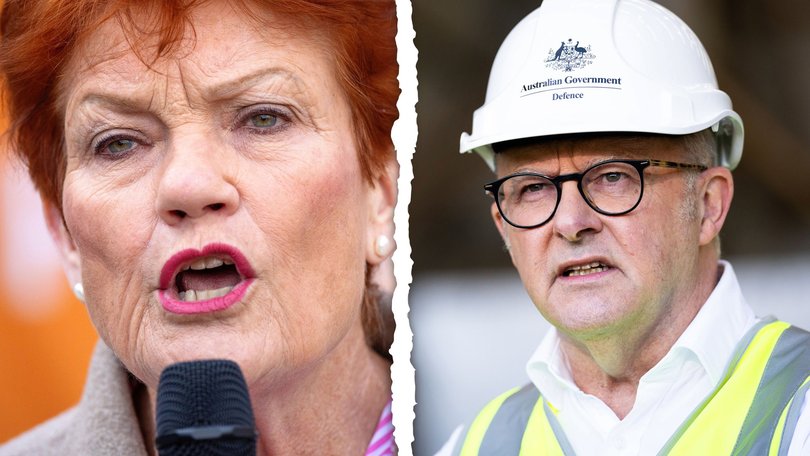 It is the responsibility of all to ensure that the conduct of politics in Australia does not encourage or spark violent intentions. Pictured: Pauline Hanson and Anthony Albanese.