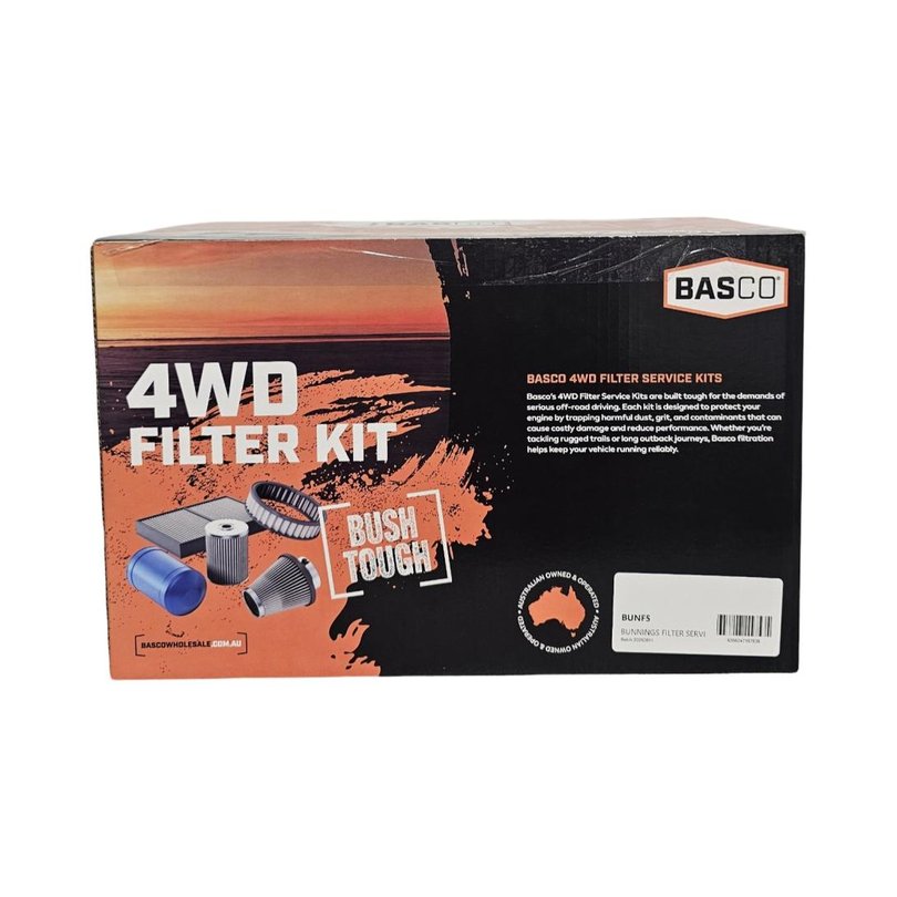 The oil filter seen inside its packaging. 