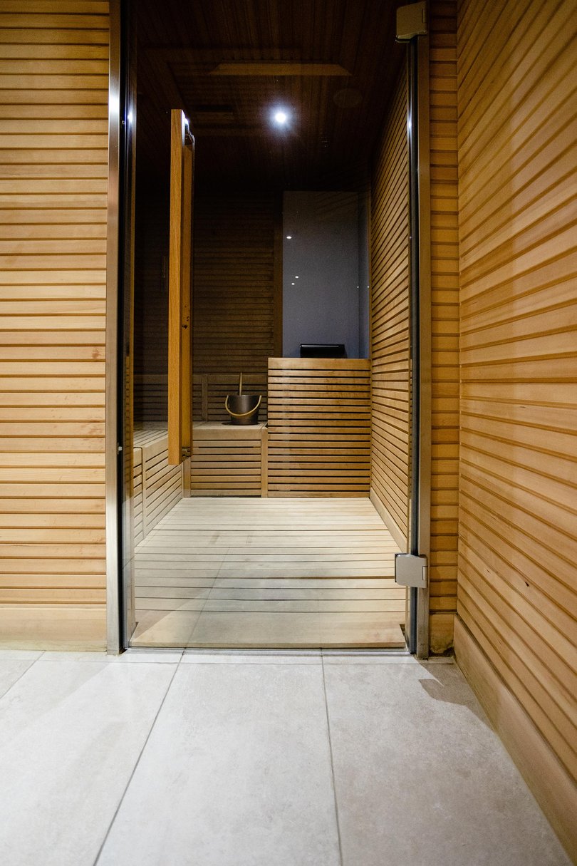 The spa with a steam room, sauna and salt cave was the site of the final "Sacred Alchemy" session on the Explora.