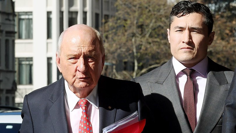 Alan Jones (left) is facing trial in a Sydney court. Picture: NewsWire / John Appleyard