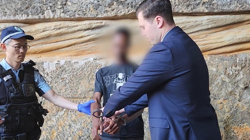 Police arrested the man on Tuesday. 