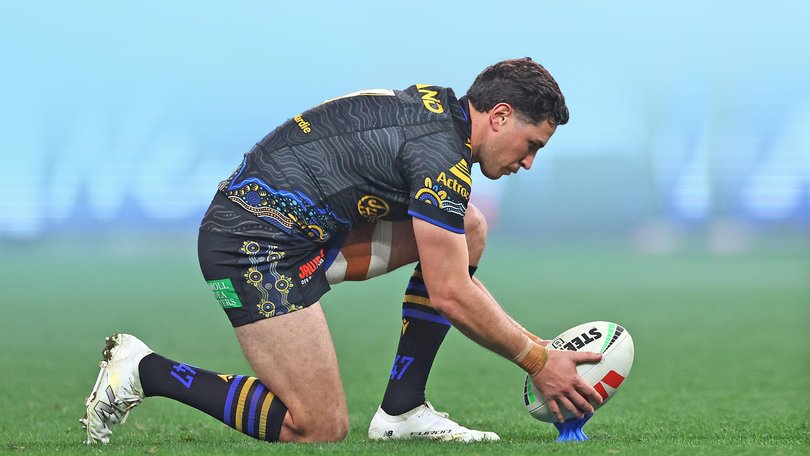 Watching the NRL experiment with the new kick off rule, while still dealing with the fallout from its expanded six-again interpretation, it is fair to ask whether the game is becoming unnecessarily complicated. Pictured: Mitchell Moses of the Eels.