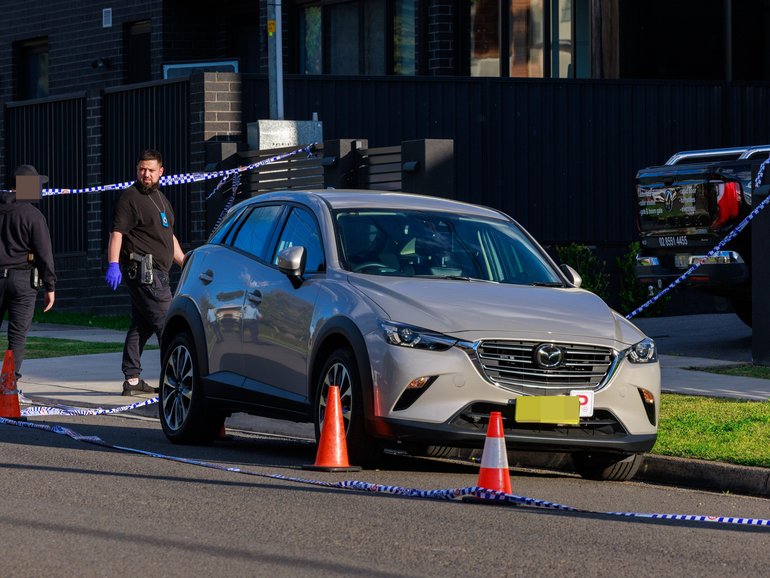 A man has died after he was shot at a home in Western Sydney on Wednesday afternoon, leading to a major police operation.