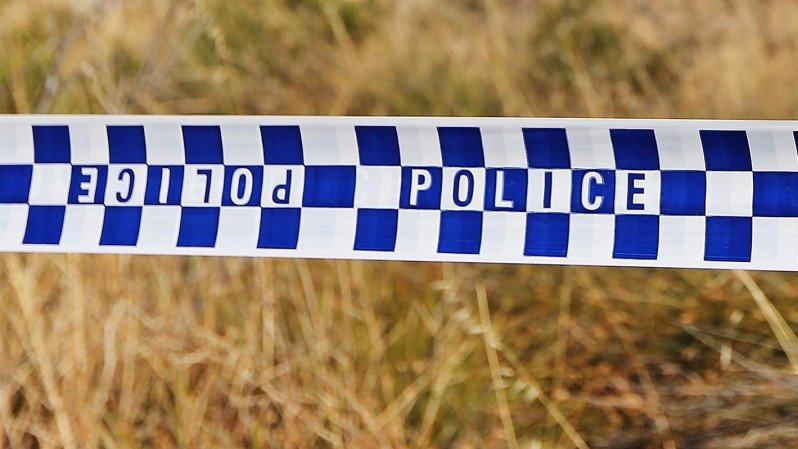 Police scene.