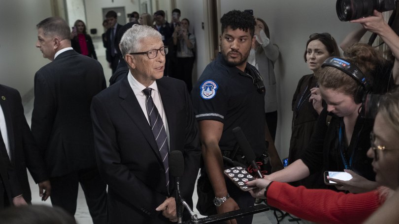 Bill Gates arrives for a House committee hearing on the Epstein investigation in June.