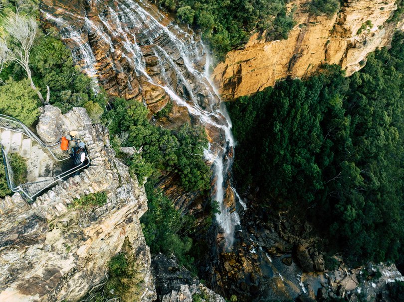 Waterfalls line the Grand Cliff Top Walk.