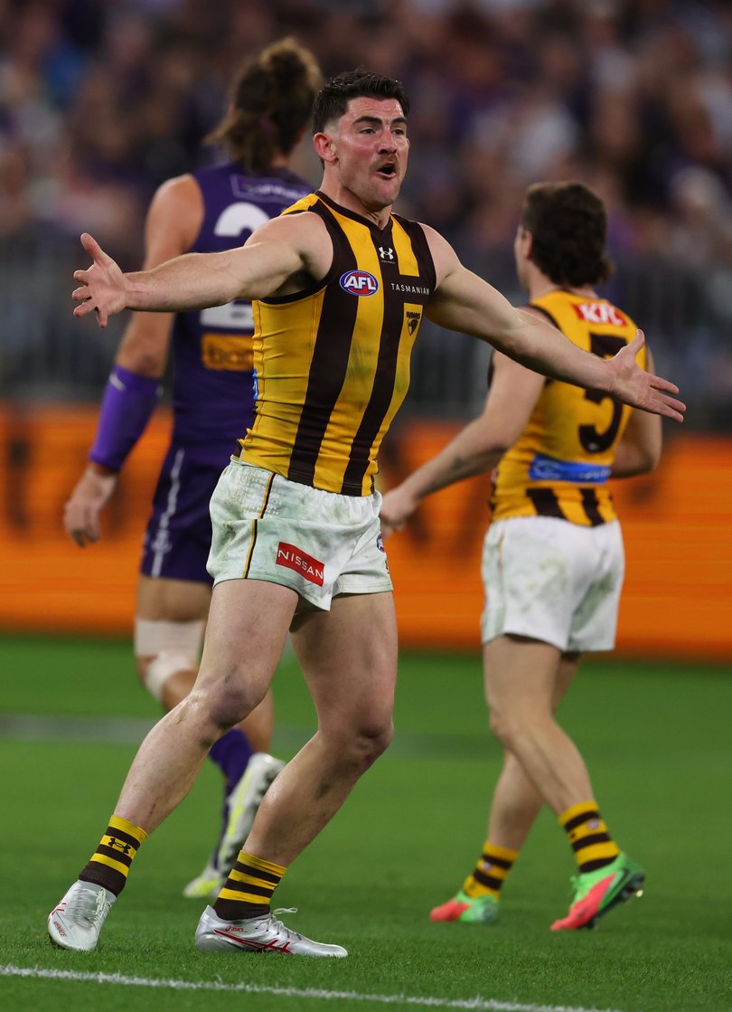 Jai Newcombe of the Hawks.