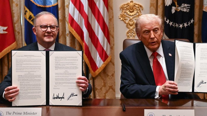 The long-standing US relationship remains of the greatest importance for Australia’s national security. Pictured: Anthony Albanese and Donald Trump.