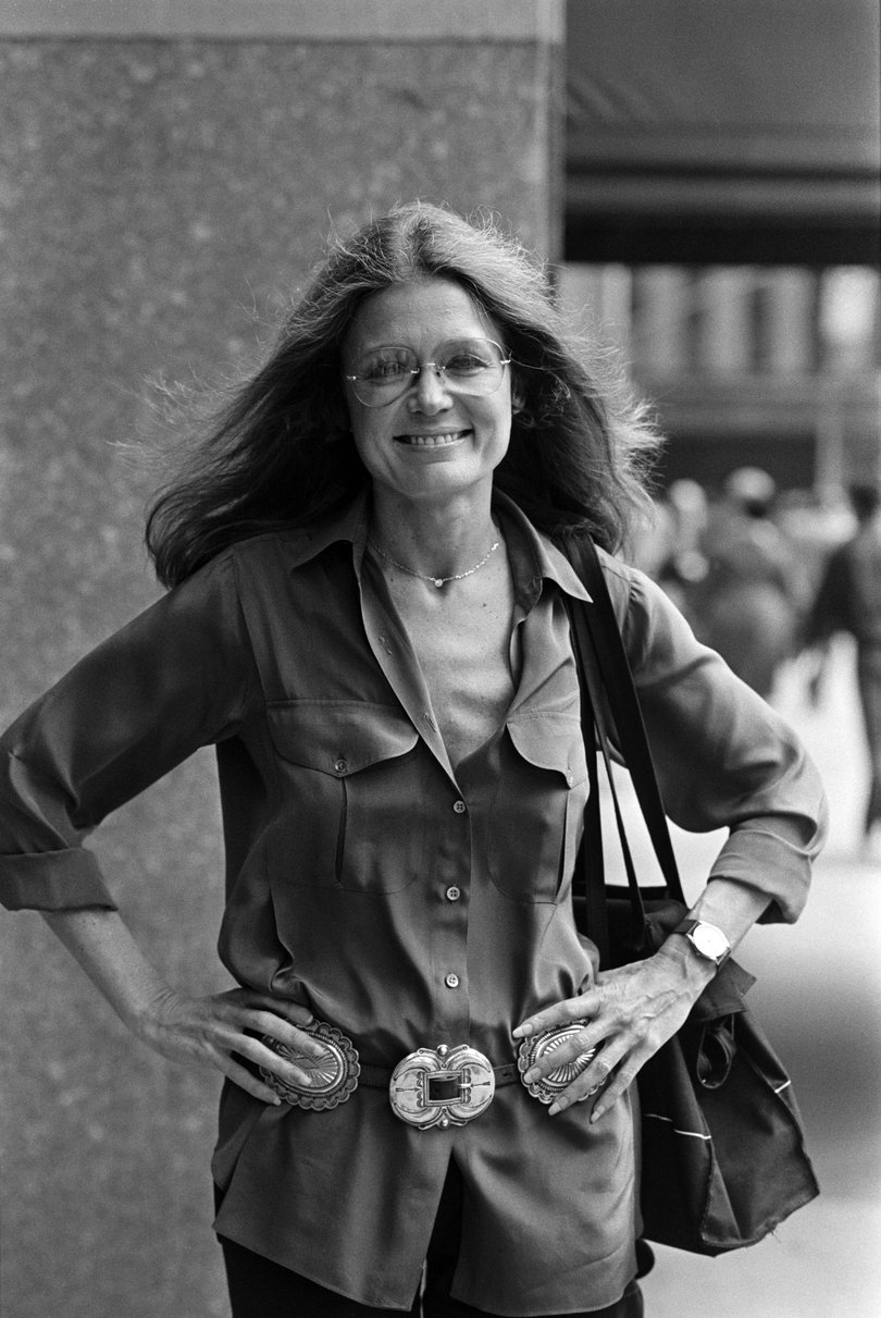 Gloria Steinem in New York on May 23, 1984. 