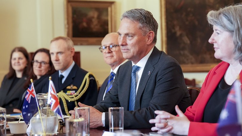 Richard Marles flew to London to meet his fifth UK Defence Secretary in as many years, armed with a new excuse for why he is not raising defence spending, writes Latika M Bourke.