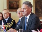 Richard Marles flew to London to meet his fifth UK Defence Secretary in as many years, armed with a new excuse for why he is not raising defence spending, writes Latika M Bourke.