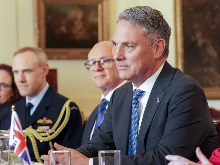 Richard Marles flew to London to meet his fifth UK Defence Secretary in as many years, armed with a new excuse for why he is not raising defence spending, writes Latika M Bourke.