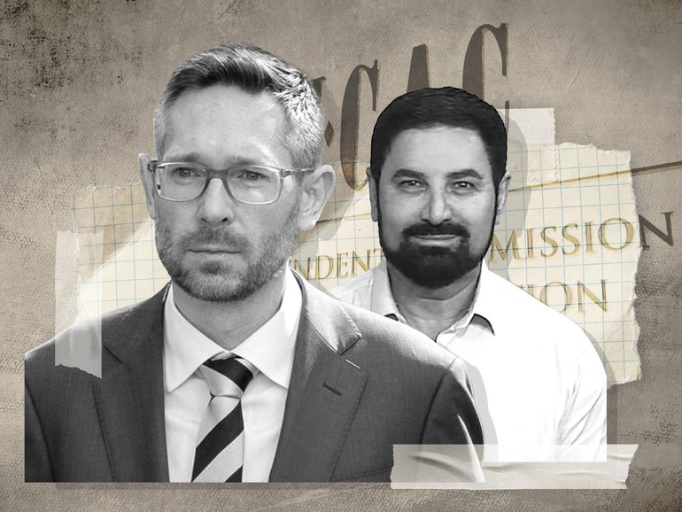 Charles Perrottet and property developer Jean Nassif exchanged text messages.