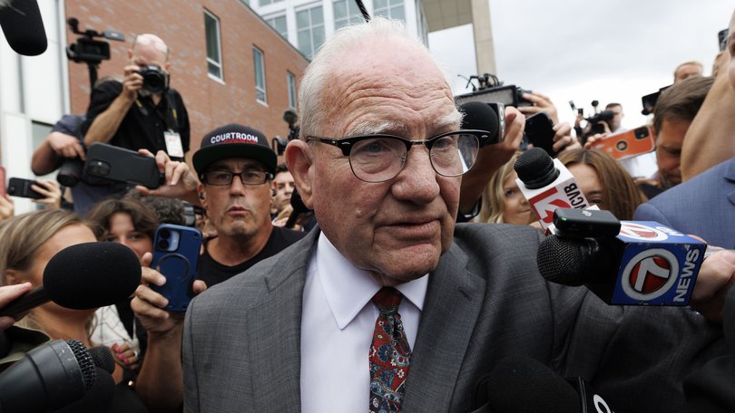 Defence attorney Kevin Reddington is surrounded by the press as he leaves the courthouse after Judge William Sullivan sent the jury home following the conclusion of deliberations for the sixth day in the trial of Lindsay Clancy at Plymouth County Superior Court.