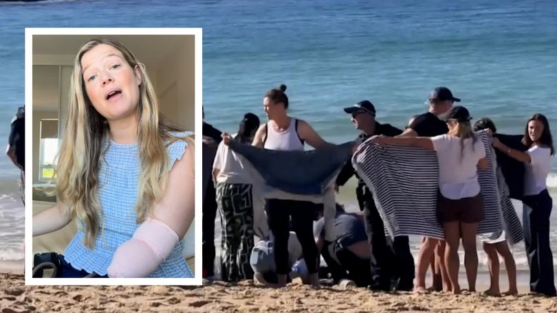 Coogee shark attack victim Leah Stewart has given an insight into her lengthy recovery from the injuries she suffered after escaping the jaws of a great white.