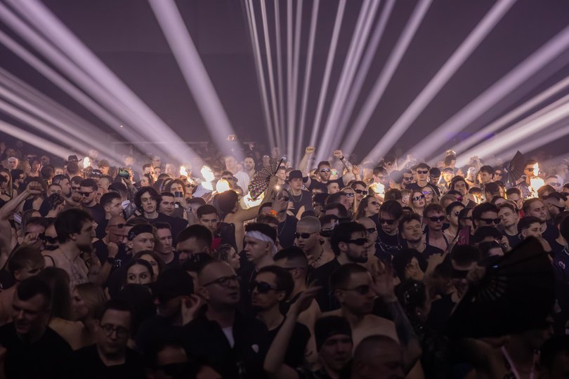 A crowd at an event by Exist in Warsaw, Poland.