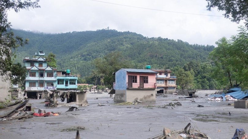 Australia is bolstering search and rescue operations following a request from Nepali authorities. (Suryams Upreti/AAP PHOTOS)