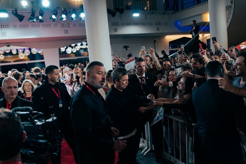 The brothers acted on good terms at the premiere.