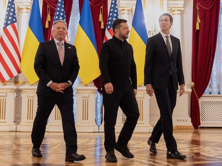 President Volodymyr Zelenskiy says talks touched on security guarantees and economic support. 