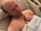 Jaryd Dawson with baby boy Hudson last year.