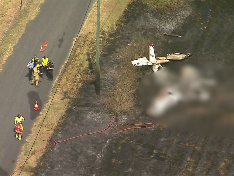Emergency services respond to plane crash in Chambers Flat.