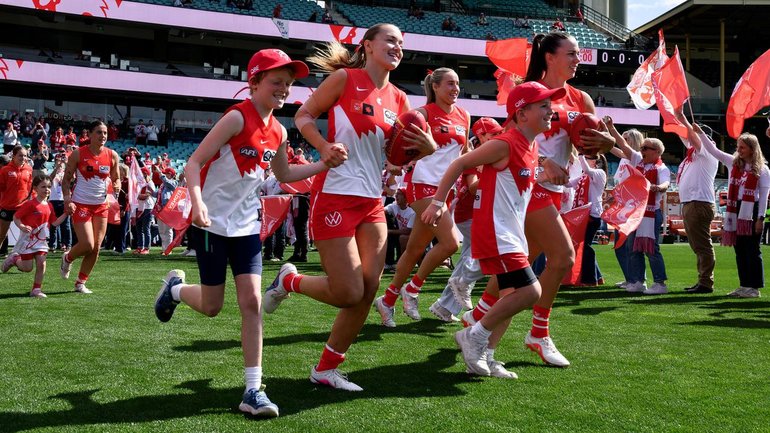 They Sydney Swans believe the recent off-field drama has brought their two playing groups closer. (Steven Markham/AAP PHOTOS)