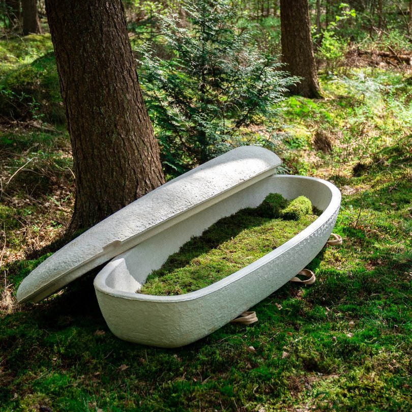 Mushroom coffin.