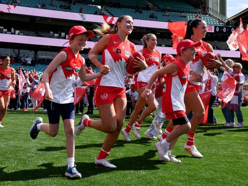 They Sydney Swans believe the recent off-field drama has brought their two playing groups closer. (Steven Markham/AAP PHOTOS)