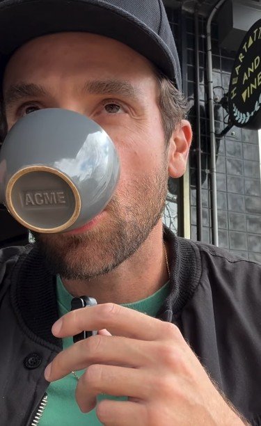 Grant Cohn tries Melbourne coffee.