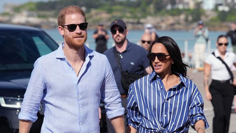 It was revealed Harry and Meghan would relocate to somewhere outside London for an ⁠extended period. (AP PHOTO)