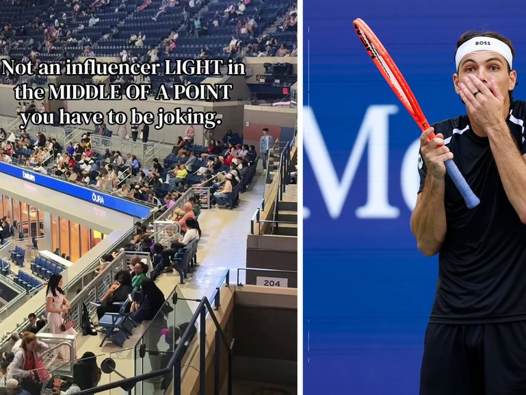 Noise from Tik Tok videos being made and ring lights being used during play are among the complaints from tennis stars at this years US Open.