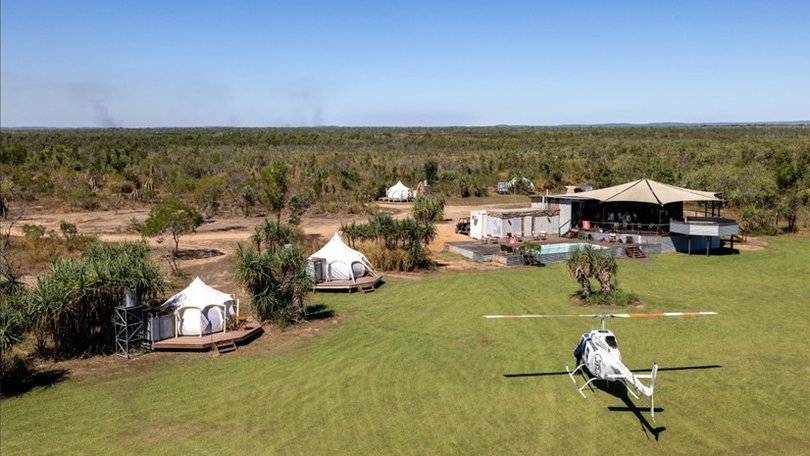 The Top End Safari Camp owned by Matt Wright and wife Kaia.
