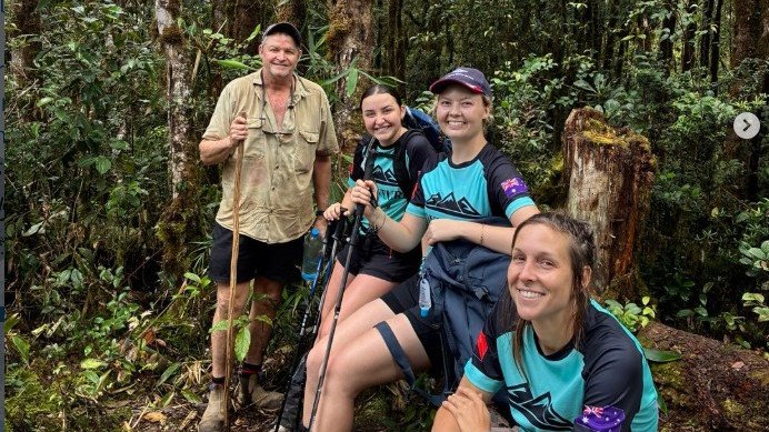 Ian Campbell, 56, and daughter Hannah, 23, on recent fundraising expedition to Papua New Guinea.