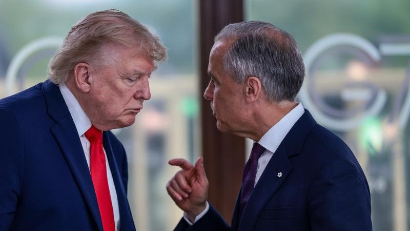 Canadian Prime Minister Mark Carney has struck back at Donald Trump with a raft of new tariffs.