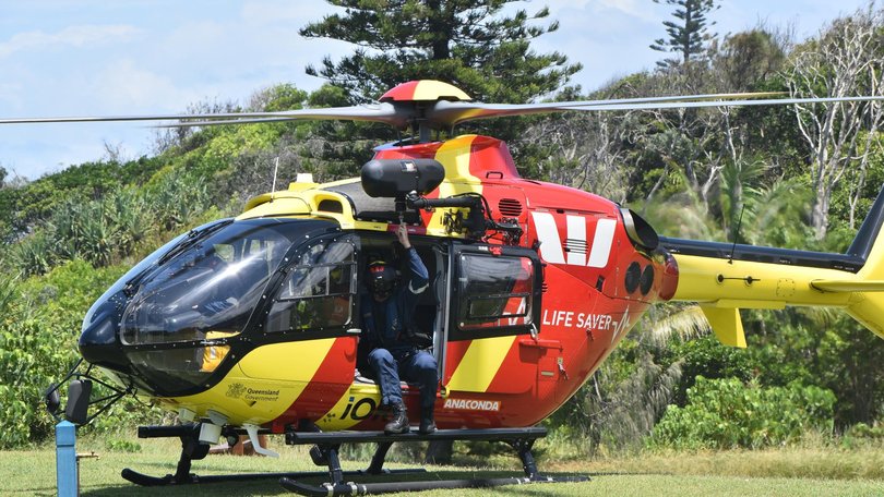 He was flown to hospital in a serious condition. Picture: Jorina Maureschat