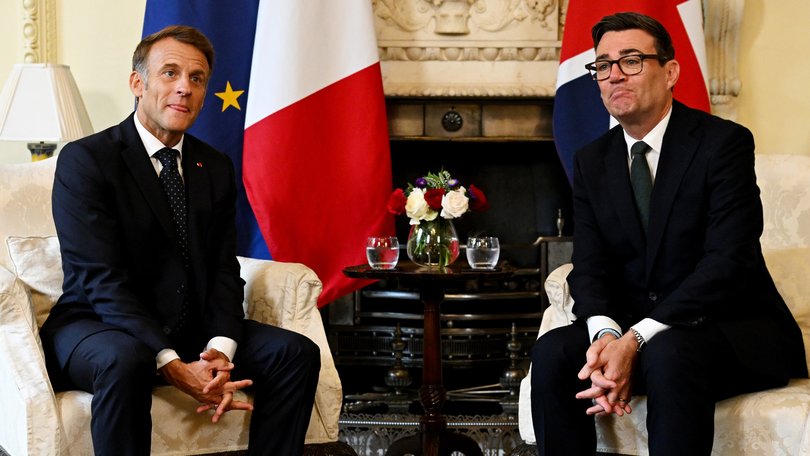 British Prime Minister Andy Burnham met with French President Emmanuel Macron on September 3..