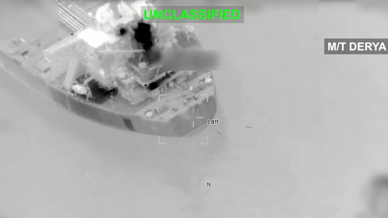 The US military said it had destroyed five Iranian oil tankers in reprisal for attempted strikes by Iran on a US Navy warship