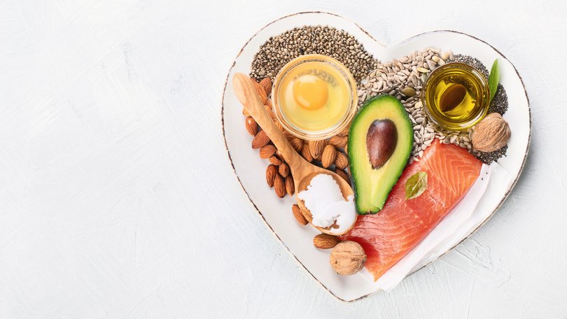 Unsaturated fats are found in extra virgin olive oil, avocados, olives and nuts like almonds, cashews and hazelnuts.
