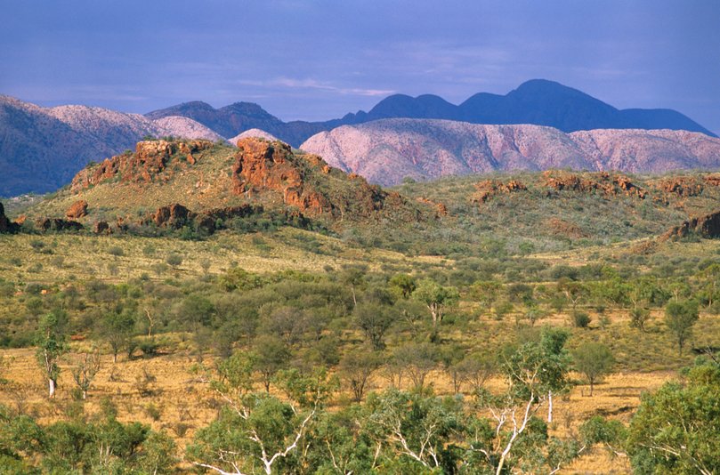 West MacDonnell Ranges near Alice Springs, Northern Territory, Australia.