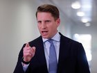 Andrew Hastie fired up in multiple media appearances and a press conference at Parliament House.