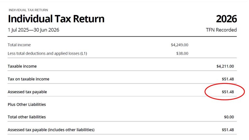 Riley, 15, was taxed on his income despite earning less than the $18,200 tax-free threshold while working at KFC over the past year.