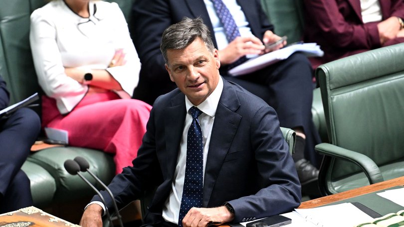 ngus Taylor during Question Time at Parliament House, Canberra.