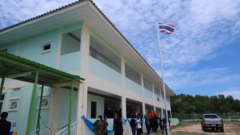 The kindergarten building where the shooting allegedly took place.
