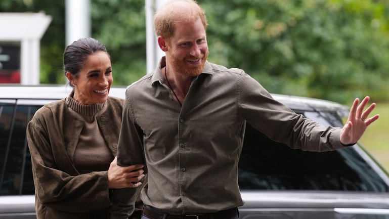 Prince Harry, Duke of Sussex and Meghan, Duchess of Sussex in Melbourne in April this year.